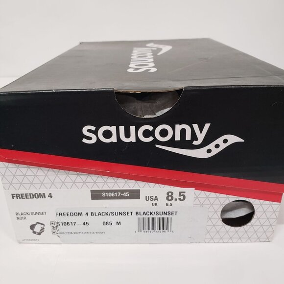 Saucony Women's Freedom 4 Running Shoe‎ Black/Sunset Size 8.5 - Picture 8 of 9